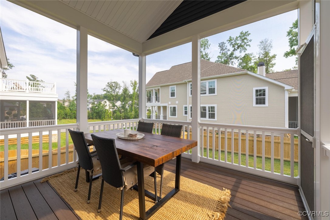 15813 Maclear Drive Midlothian, VA 23112 - Photo 32 of 38 a view of a wooden chairs and table in the balcony