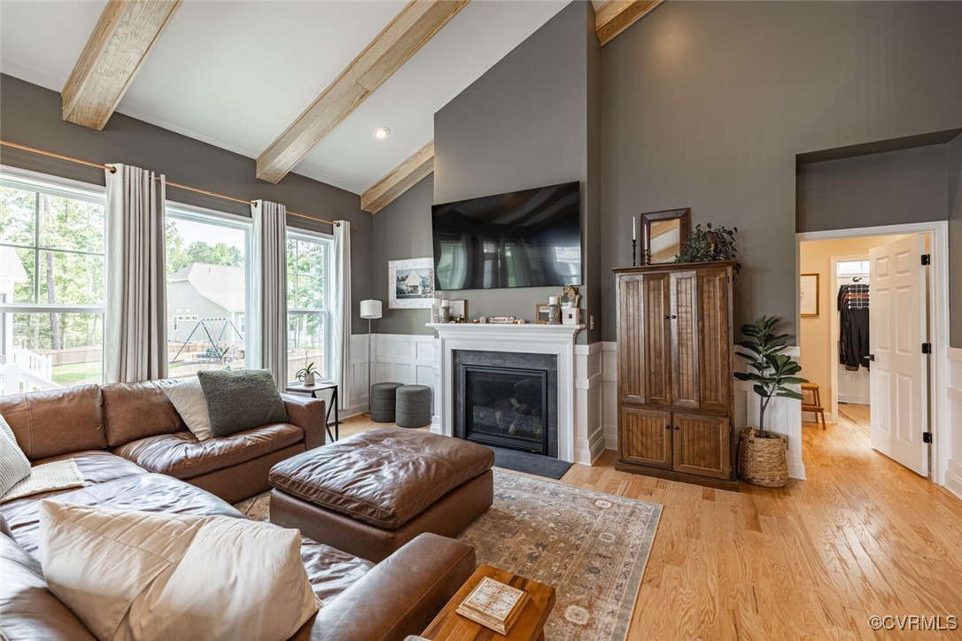 15813 Maclear Drive Midlothian, VA 23112 - Photo 6 of 38 a living room with furniture and a fireplace