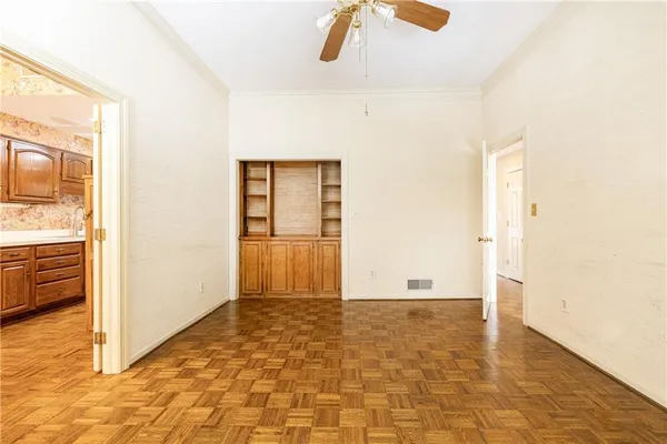 a view of an empty room