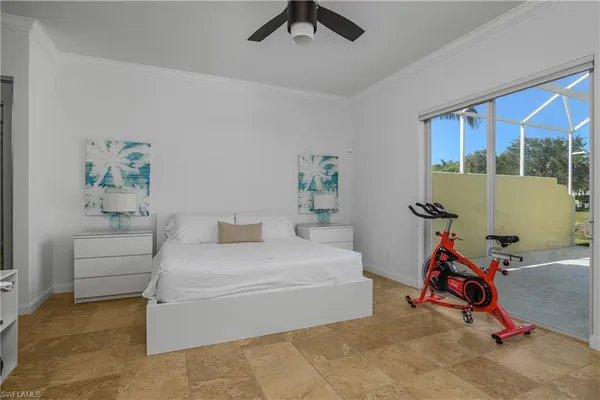 a bedroom with furniture and a couch