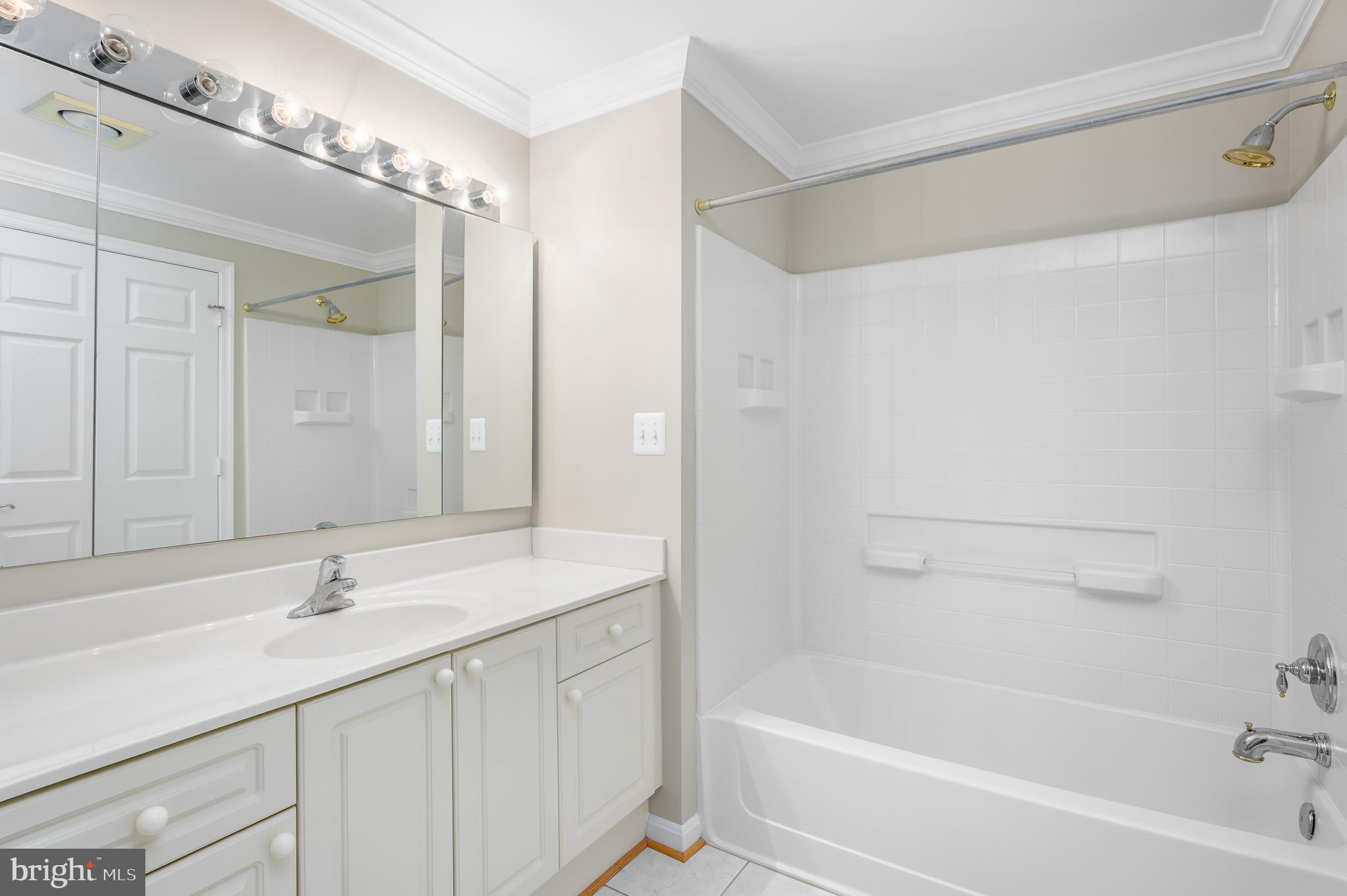 19355 Cypress Ridge Terrace, Unit 219 Leesburg, VA 20176 - Photo 25 of 42 a bathroom with a bathtub a sink and mirror