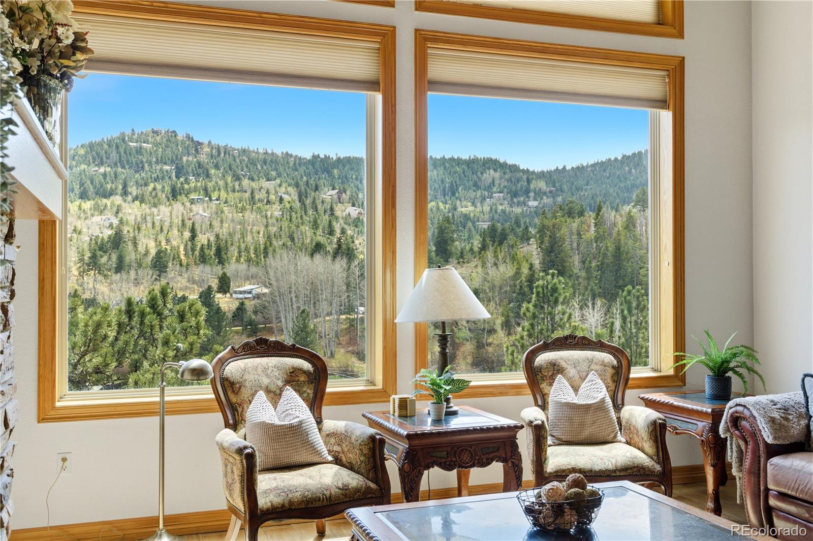 9659 South Turkey Creek Road Morrison, CO 80465 - Photo 21 of 49 a living room with furniture and a window