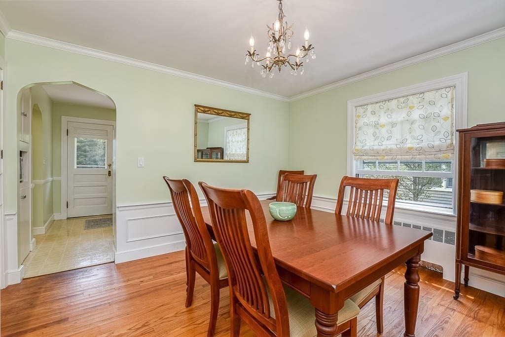 46 Park Street Dedham, MA 02026 - Photo 14 of 35 a view of a dining room with furniture window and wooden floor