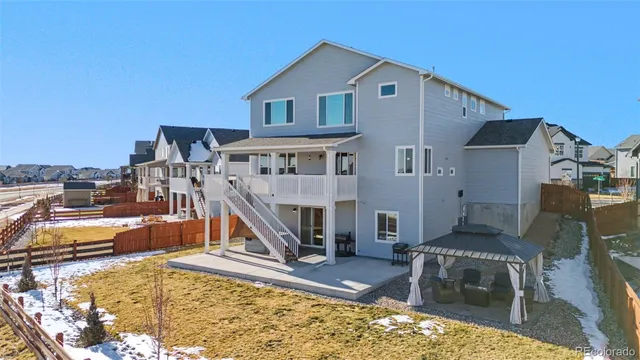 a view of a house with roof deck