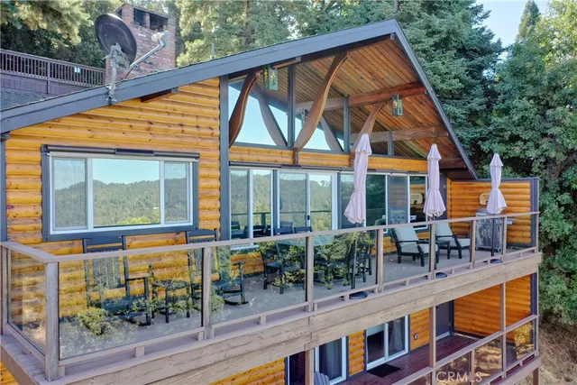 a view of a house with sitting area and furniture