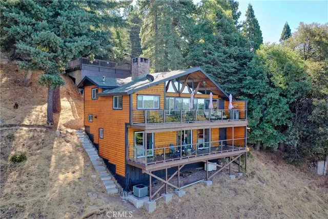 a house view with a garden space