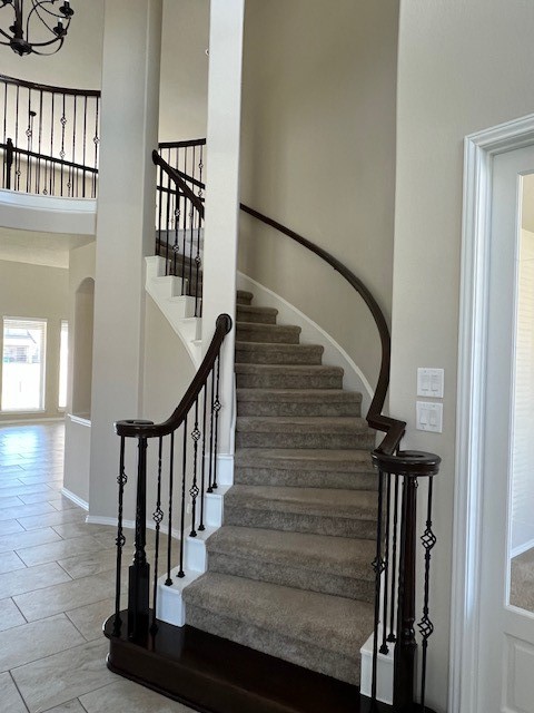 2730 Cutter Court Manvel, TX 77578 - Photo 5 of 39 a view of entryway with wooden floor and stairs