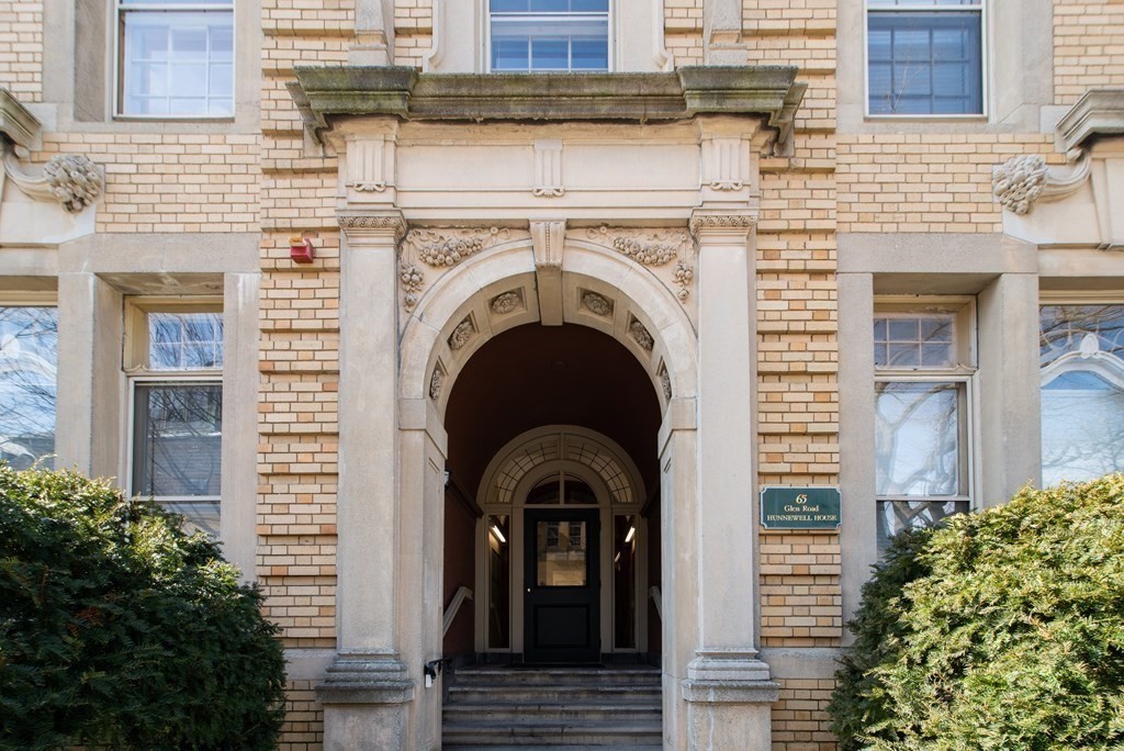 65 Glen Road, Unit H2 Brookline, MA 02445 - Photo 35 of 39 a view of a house with entryway and plants