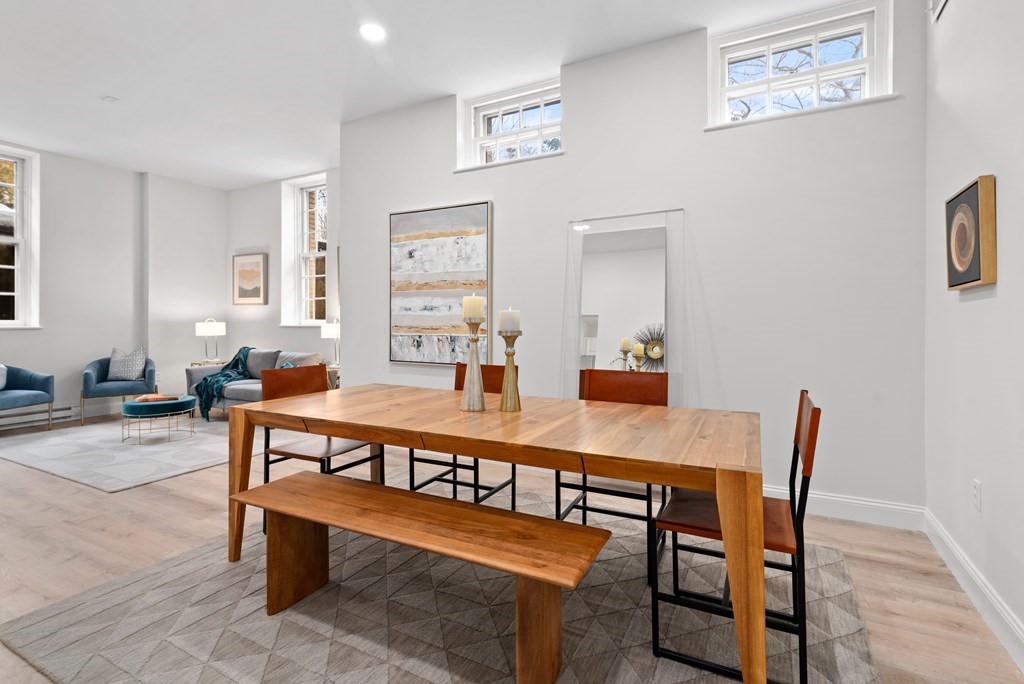 65 Glen Road, Unit H2 Brookline, MA 02445 - Photo 6 of 39 a view of a dining room with furniture