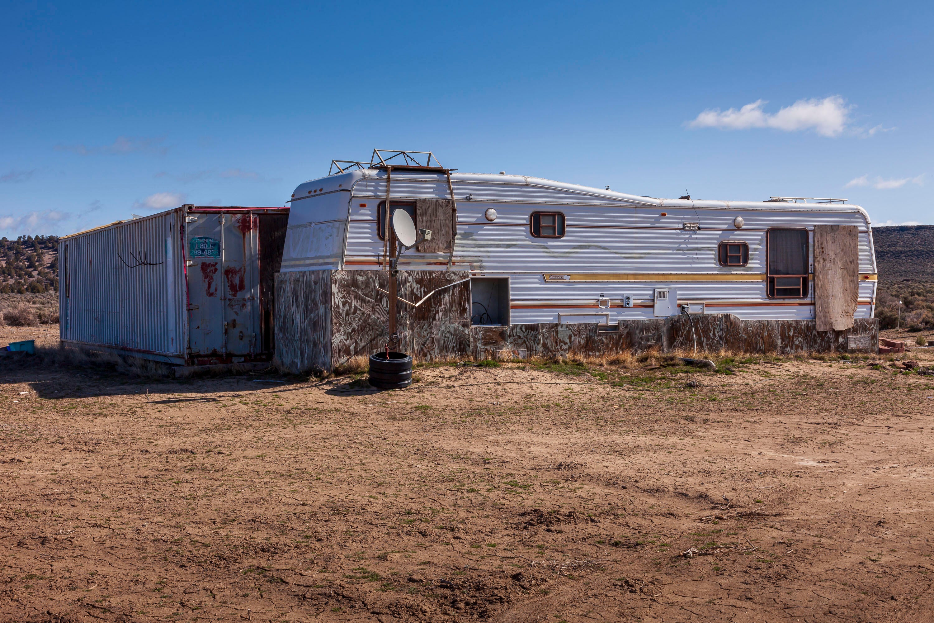 Buffalo Wells Road Christmas Valley, OR 97641 - Photo 28 of 42 Southwest side of the existing RV trailer.
