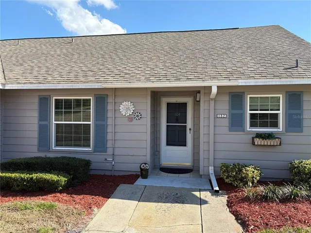 a front view of a house