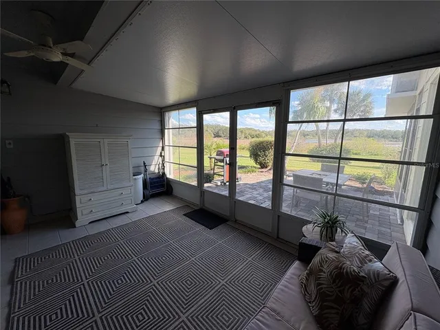 a view of a yard with an outdoor space