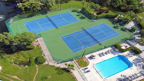 a view of a tennis court