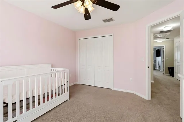 a view of a hallway with entryway