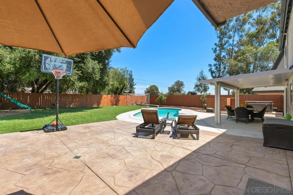 14437 Hillndale Way Poway, CA 92064 - Photo 25 of 35 a view of a backyard with sitting area