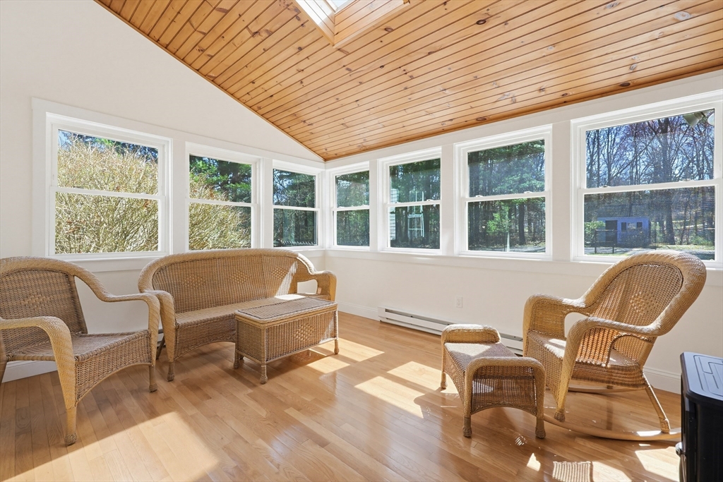 11 Broken Tree Road Medway, MA 02053 - Photo 35 of 42 a living room with furniture and floor to ceiling windows