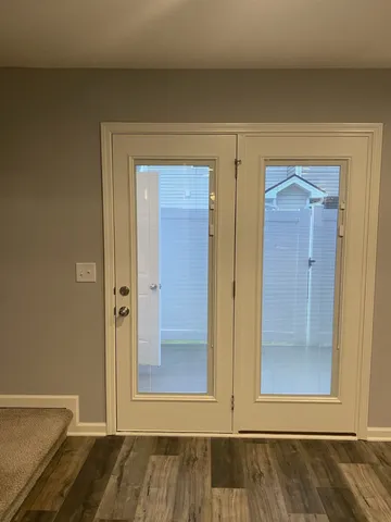 a view of front door