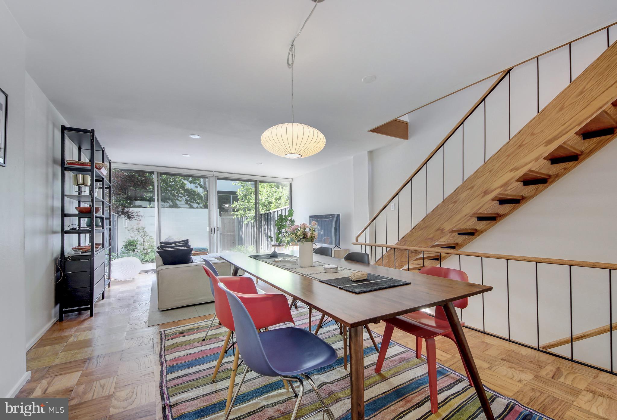 Bright and open main level living and dining area