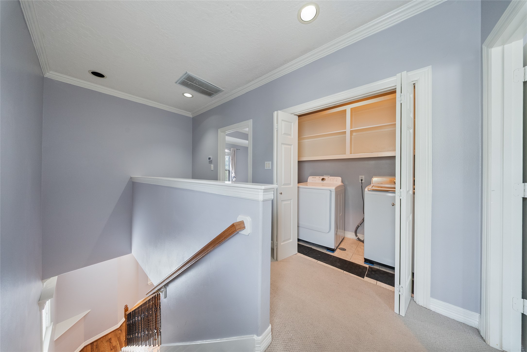 4216 Eli Street Houston, TX 77007 - Photo 16 of 19 a view of a hallway view with staircase