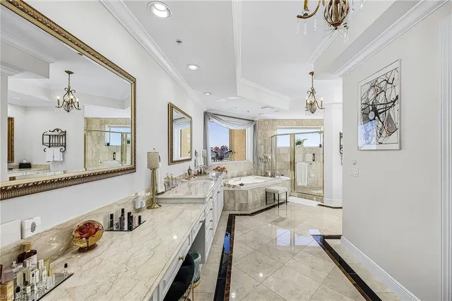 a large room with lots of counter space