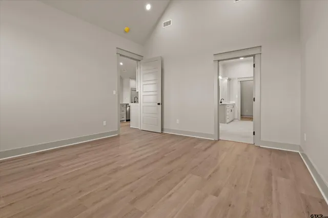 wooden floor in an empty room
