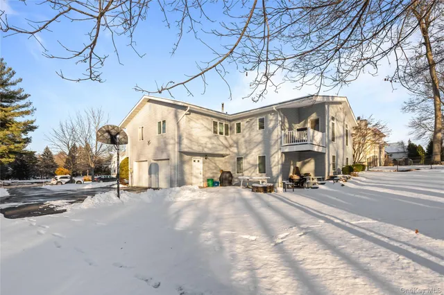 a view of a building with a street