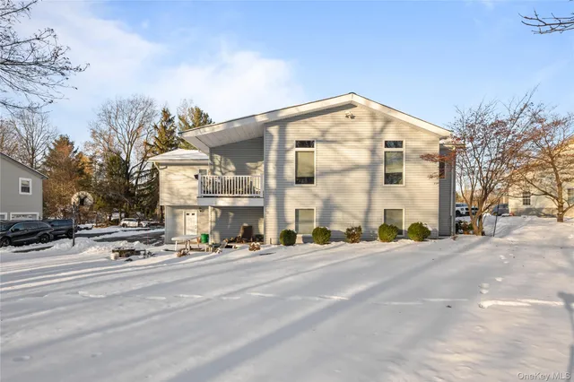 a view of a building with a street