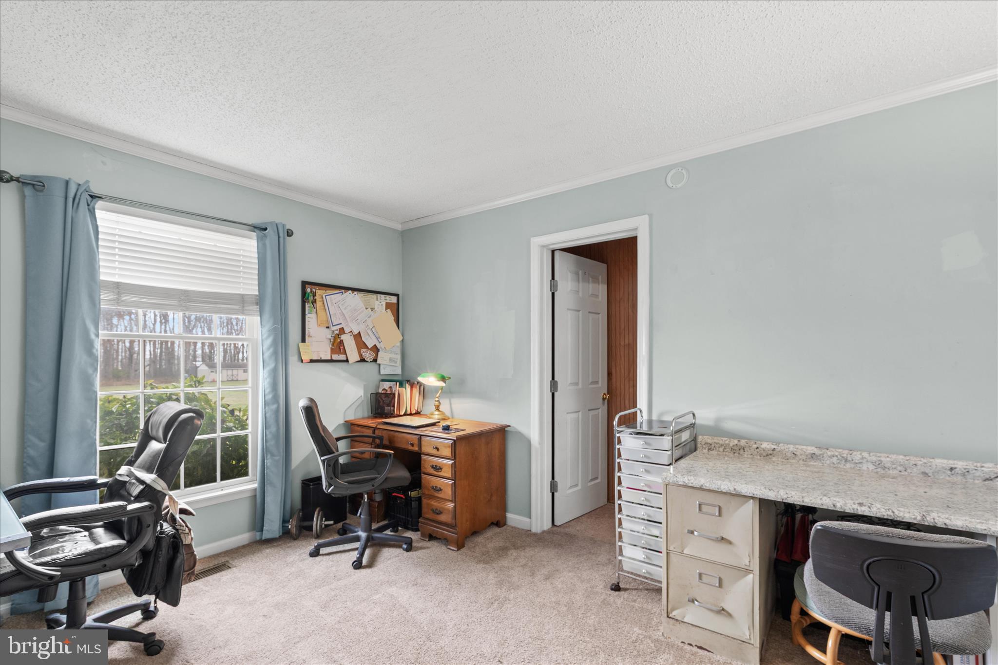 12647 Old Stage Road Bishopville, MD 21813 - Photo 56 of 84 a view of a workspace with furniture and a window