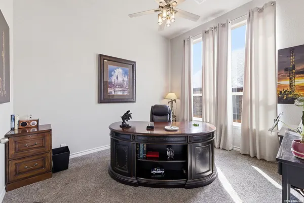 a room with furniture and window