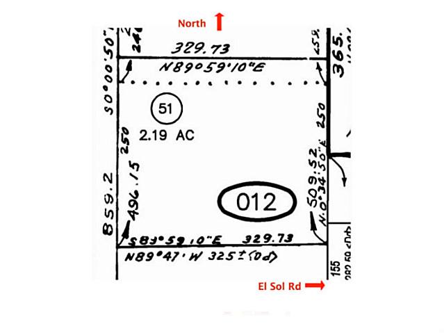 0 El Sol Road Ramona, CA 92065 - Photo 4 of 14 From tax records.