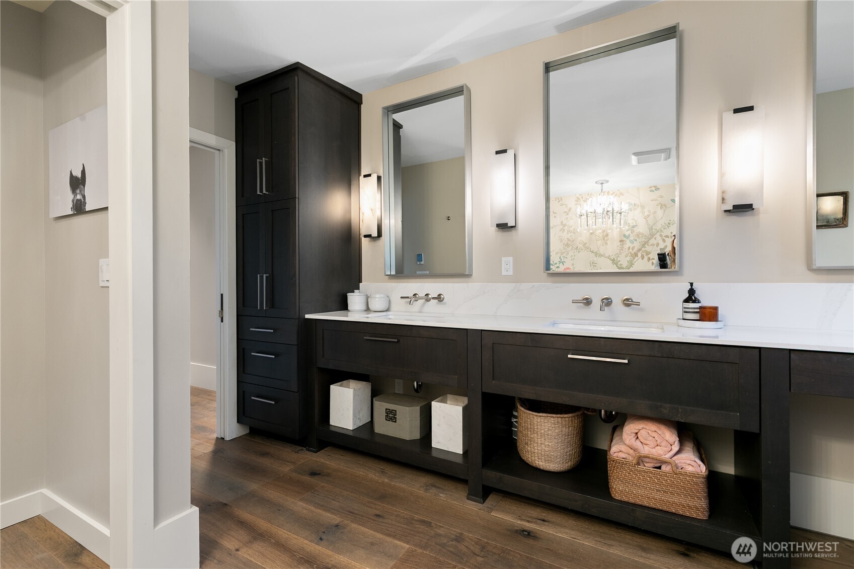 2816 South Hudson Street Seattle, WA 98108 - Photo 27 of 40 a bathroom with a sink and a mirror