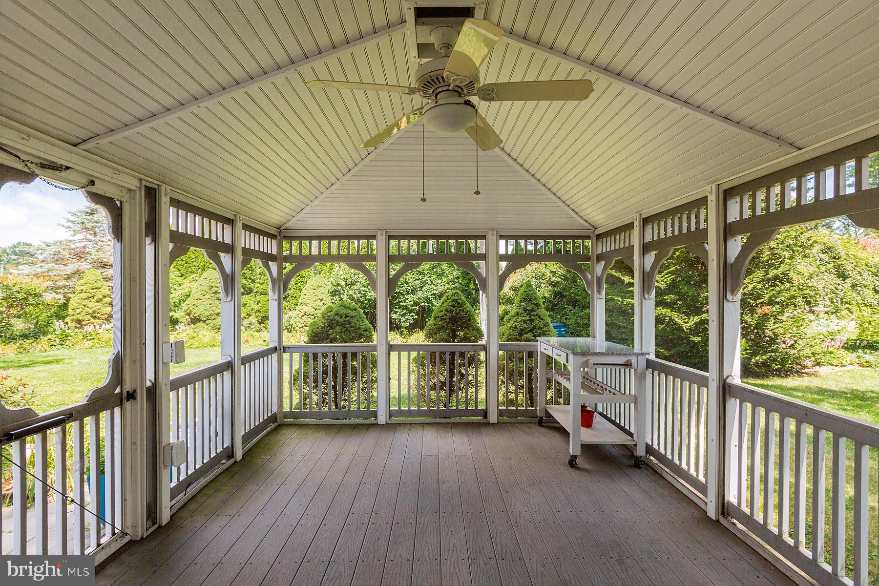2037 Stone Mill Road Lancaster, PA 17603 - Photo 67 of 72 detached screened in patio with ceiling fan