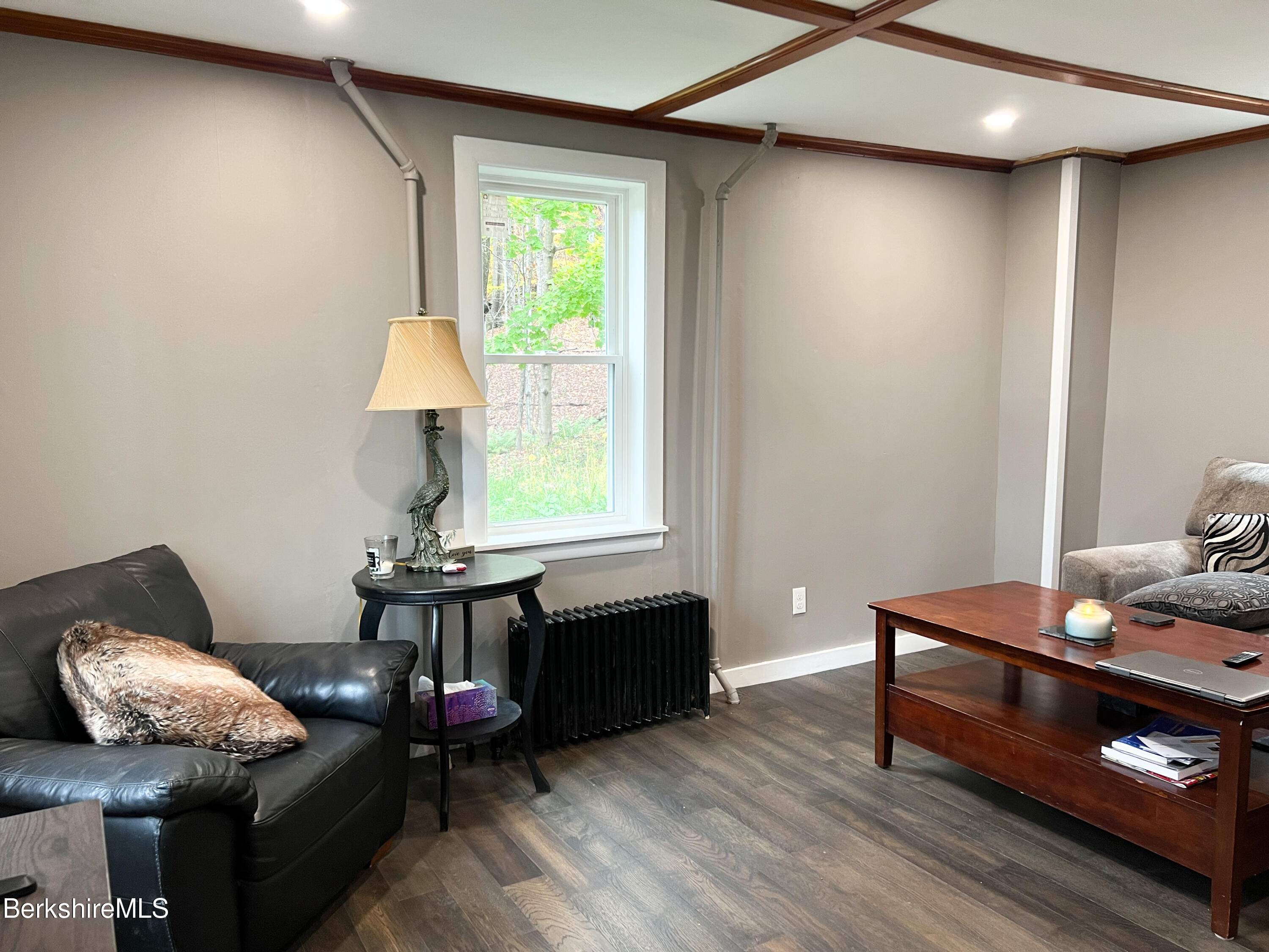 910 Daniels Road Clarksburg, MA 01247 - Photo 27 of 41 a living room with furniture and wooden floor