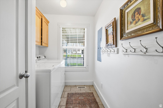 353 Robin Street Smithfield, UT 84335 - Photo 22 of 70 Laundry room with cabinet space and independent washer and dryer