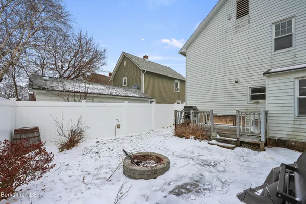 a backyard of a house