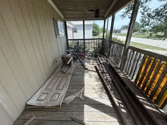 a view of a workspace and dining room