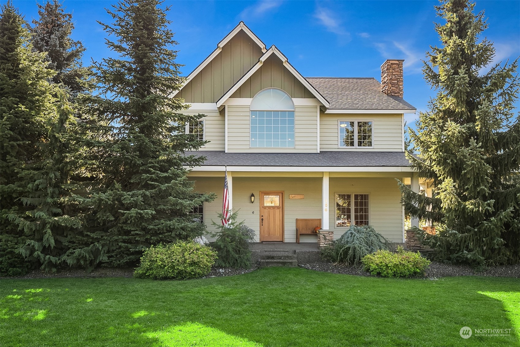 136 Old Cedars Road Cle Elum, WA 98922 - Photo 1 of 38 a view of a house with a yard potted plants and a large tree