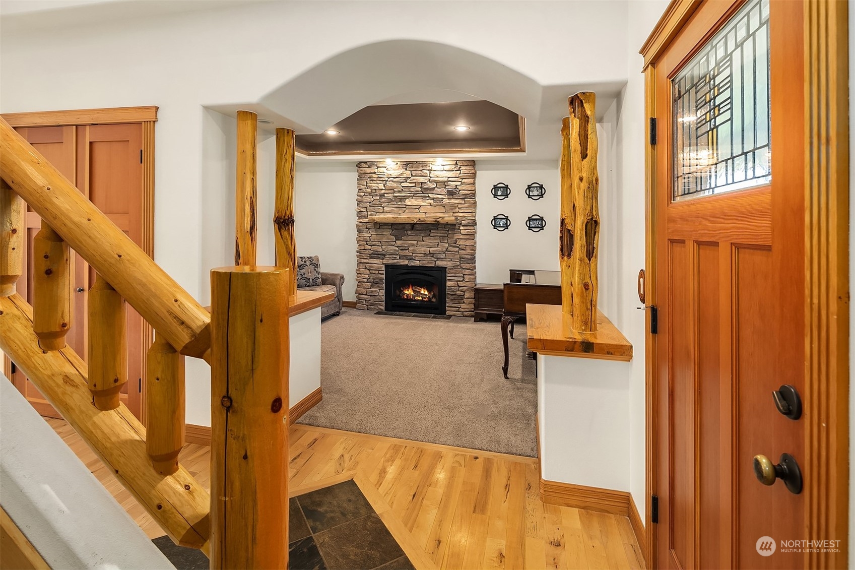 136 Old Cedars Road Cle Elum, WA 98922 - Photo 3 of 38 a view of living room with furniture and fireplace