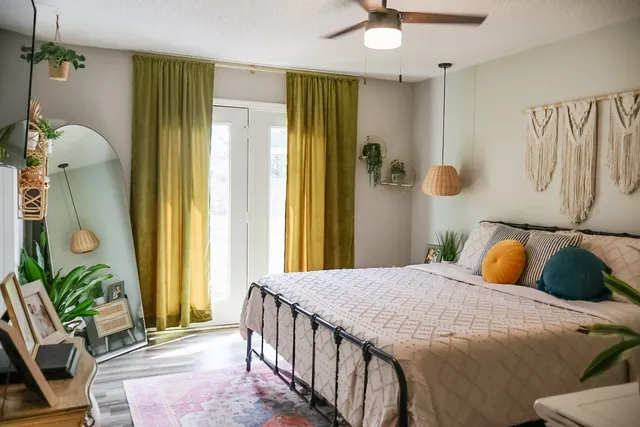 a bathroom with bathtub and shower