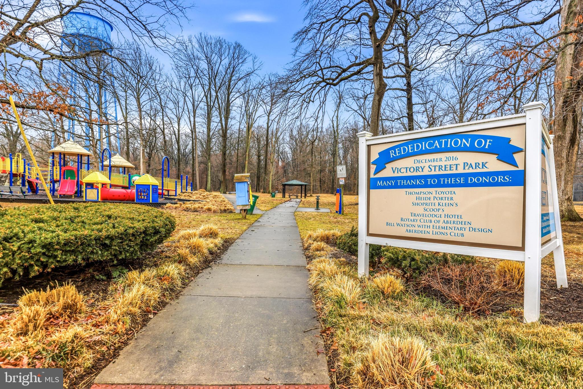 3 Victory Street Aberdeen, MD 21001 - Photo 22 of 26 a view of outdoor space with sign board