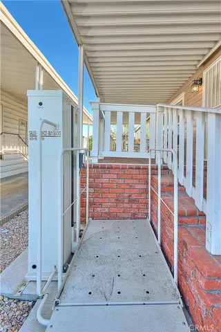 a view of a flower in a garden