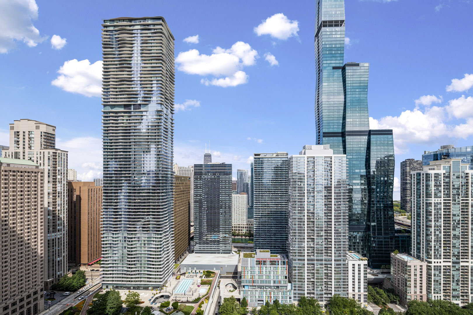 340 East Randolph Street, Unit 3304 Chicago, IL 60601 - Photo 19 of 39 a view of a city with tall buildings