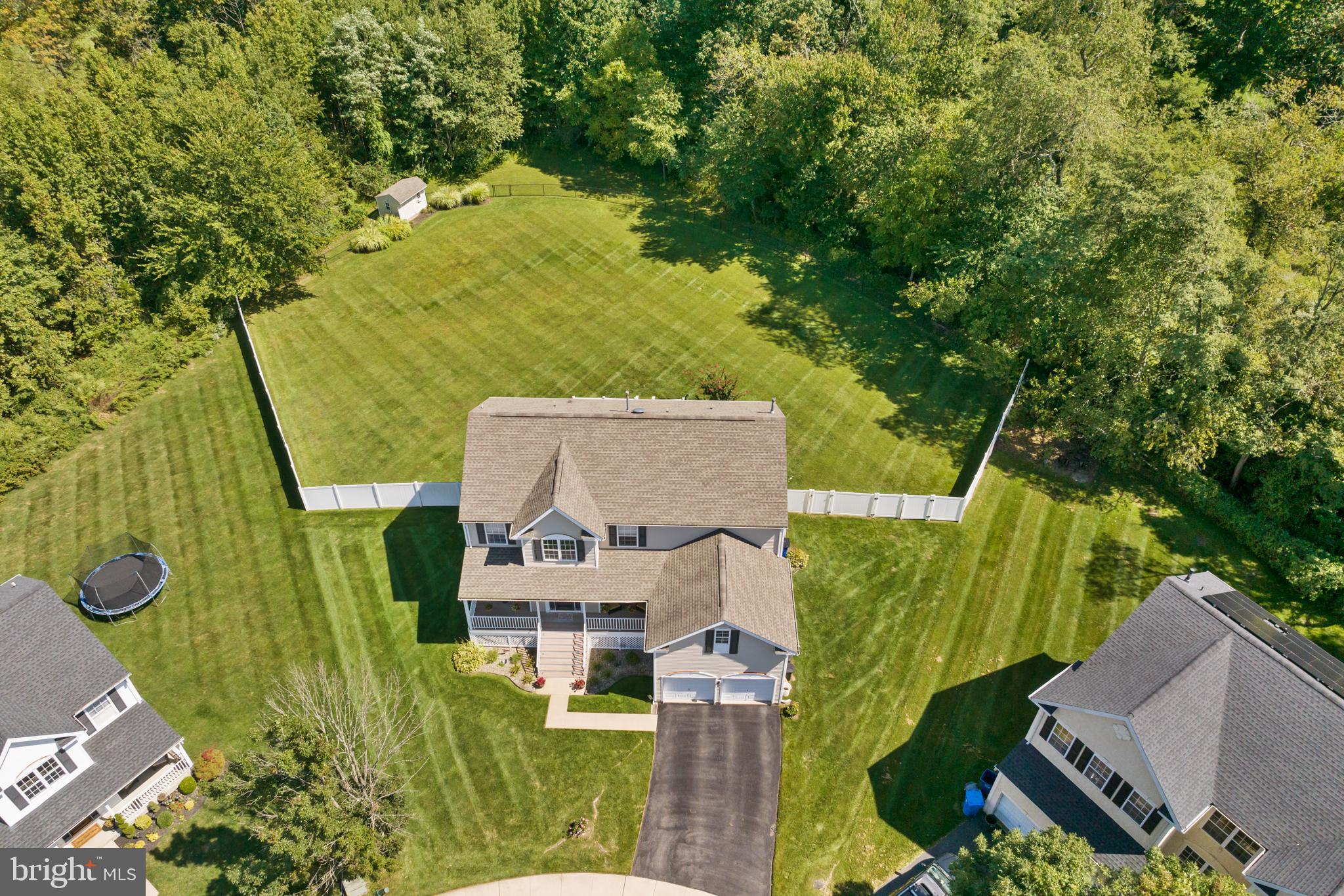 59 Birmingham Drive Columbus, NJ 08022 - Photo 3 of 45 an aerial view of residential house with outdoor space and trees all around
