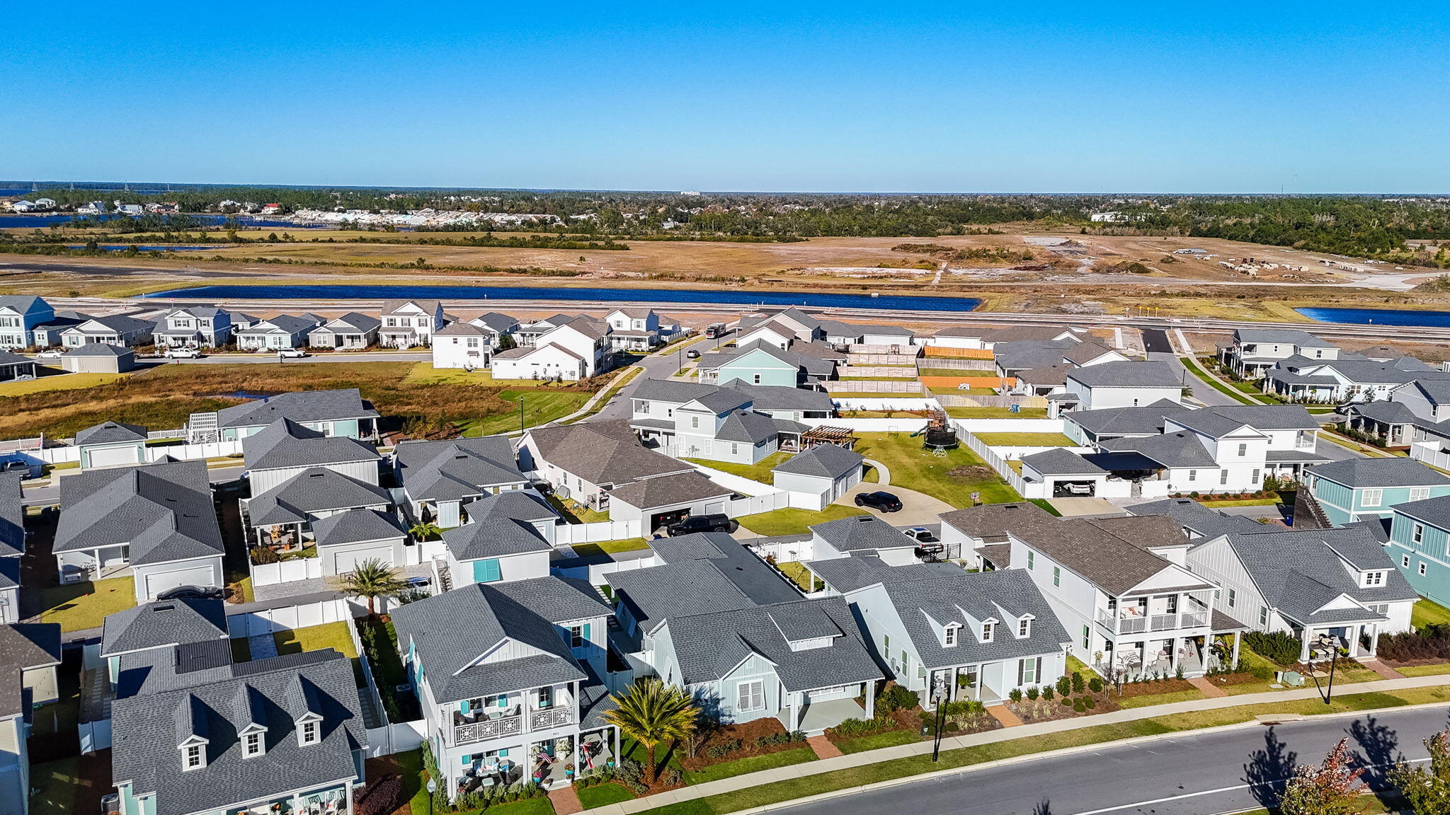 1917 Rushes Avenue Panama City, FL 32405 - Photo 55 of 66 an aerial view of residential building and parking space