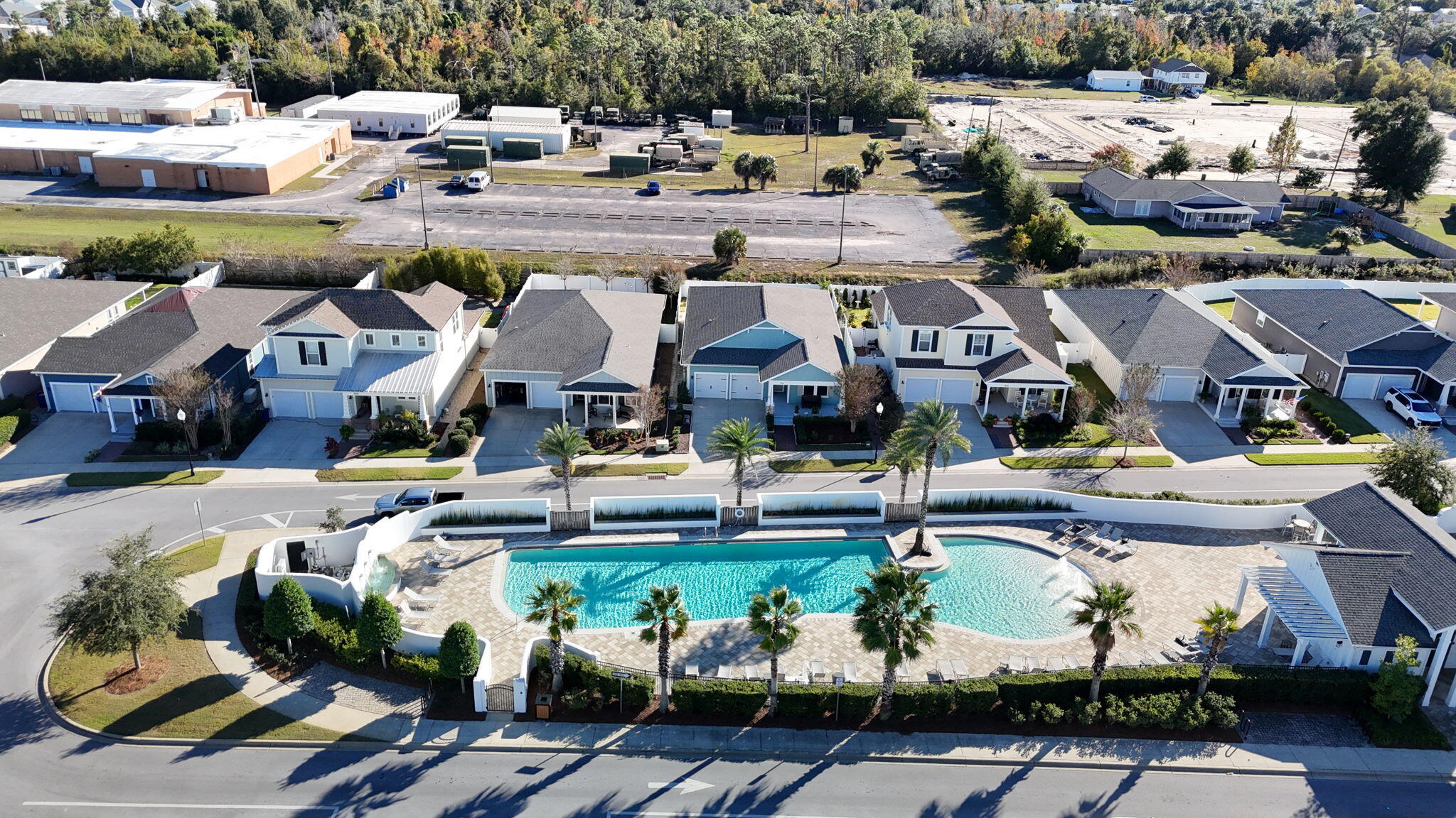 1917 Rushes Avenue Panama City, FL 32405 - Photo 58 of 66 an aerial view of residential houses with outdoor space and parking