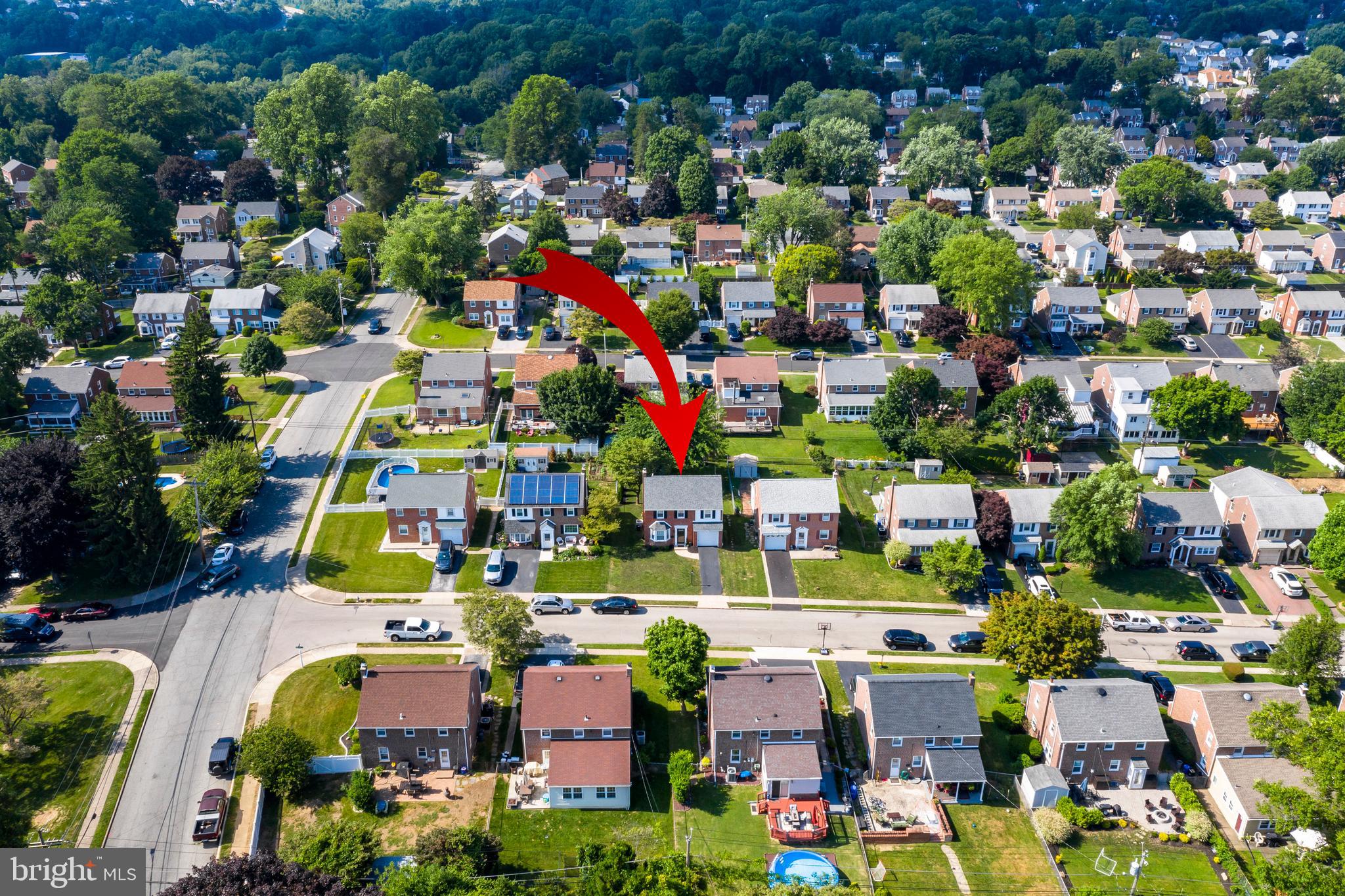 161 Signal Road Drexel Hill, PA 19026 - Photo 27 of 27 Aerial View