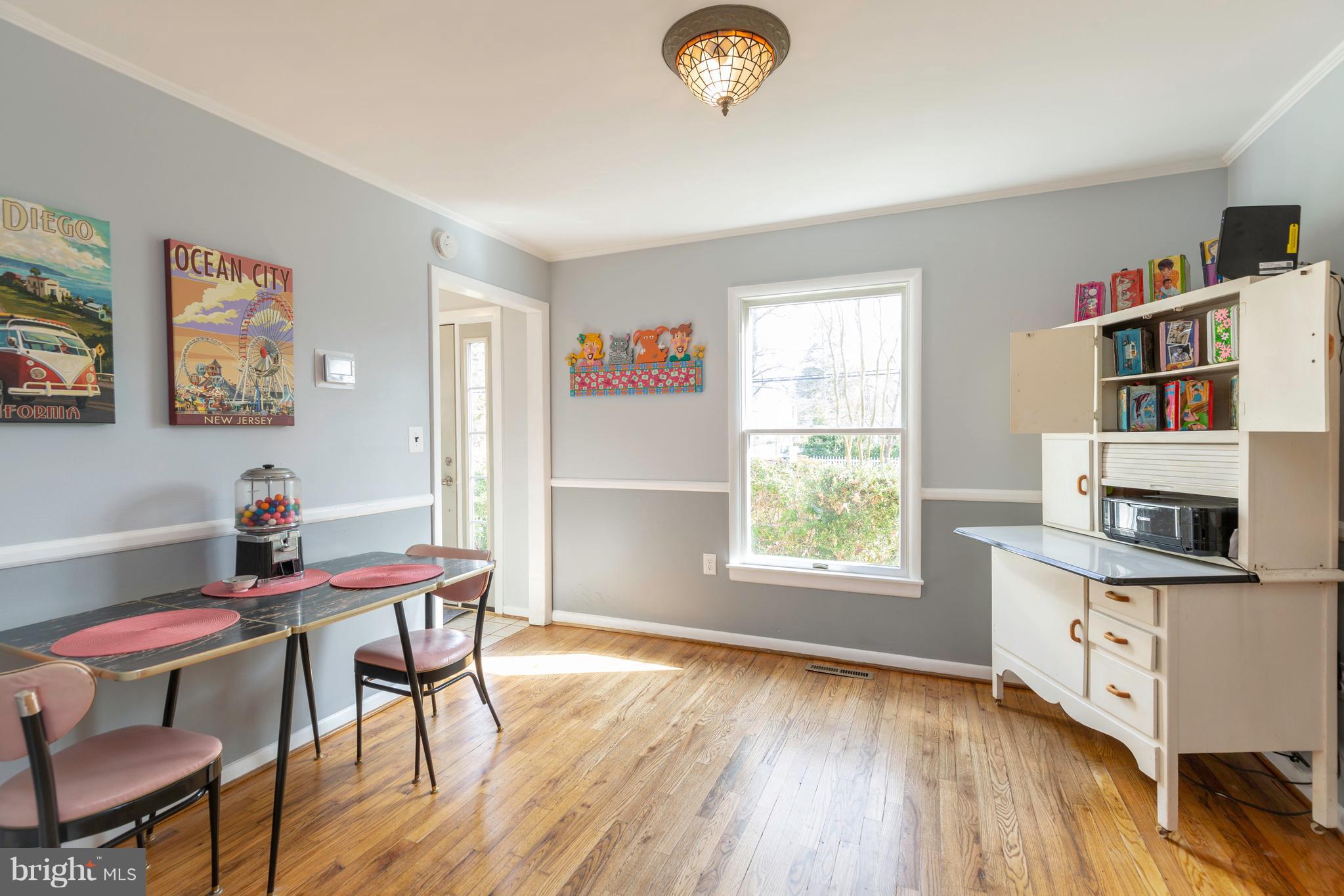 764 Dividing Road Severna Park, MD 21146 - Photo 14 of 49 Refinished Hardwood Floors & Decorative Chair Rail