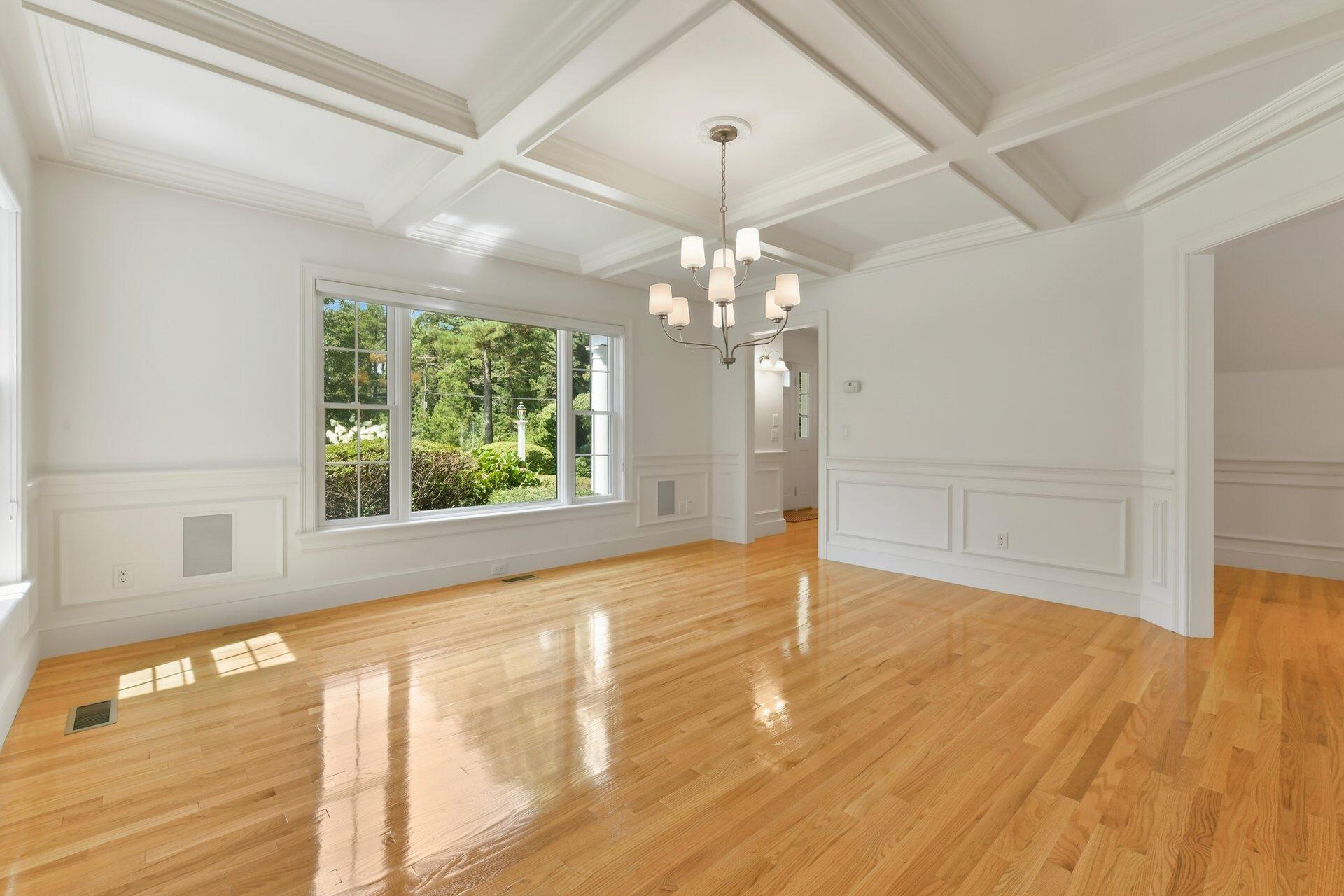 431 Baxter Neck Road Marstons Mills, MA 02648 - Photo 10 of 30 a view of an empty room with wooden floor and a window