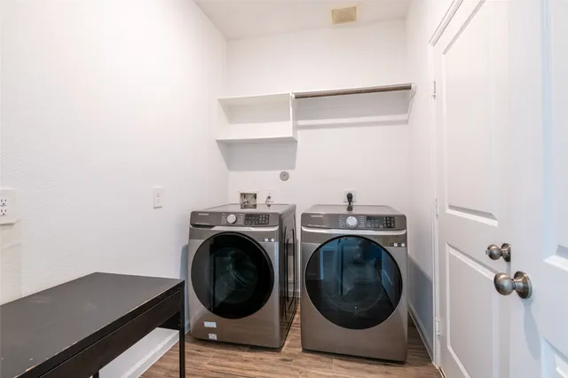 a room with furniture and closet