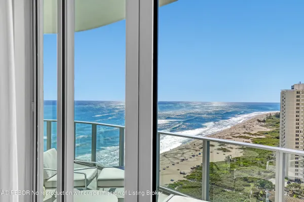 a view of ocean from a window